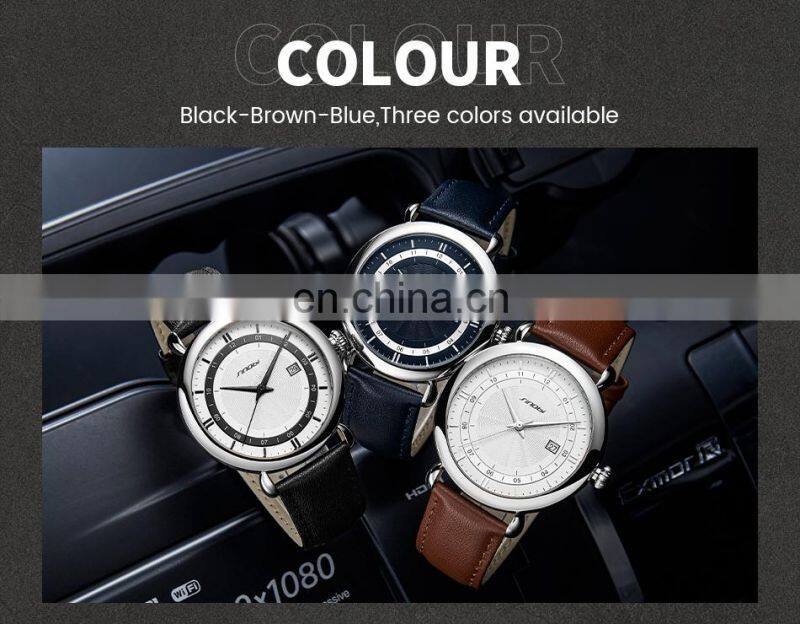 SINOBI Wrist Watch for Men 2021 S9844G Watch Sinobi Gentleman Classic Quartz Watches Motre Homme Black Handwatch