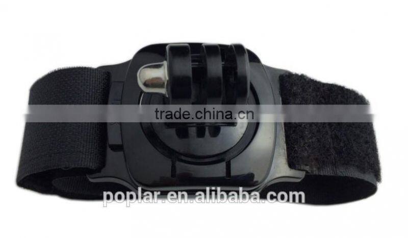 For Gopros Fixed Wrist Hand Arm Holder Strap+Screw Mount Outdoor Sports Camera 1/4 Mount for Gopros Hero4/3+/3/2/1