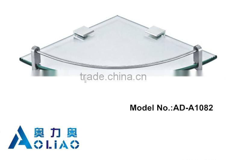 High quality Bathroom accessory stainless steel single glass platproms