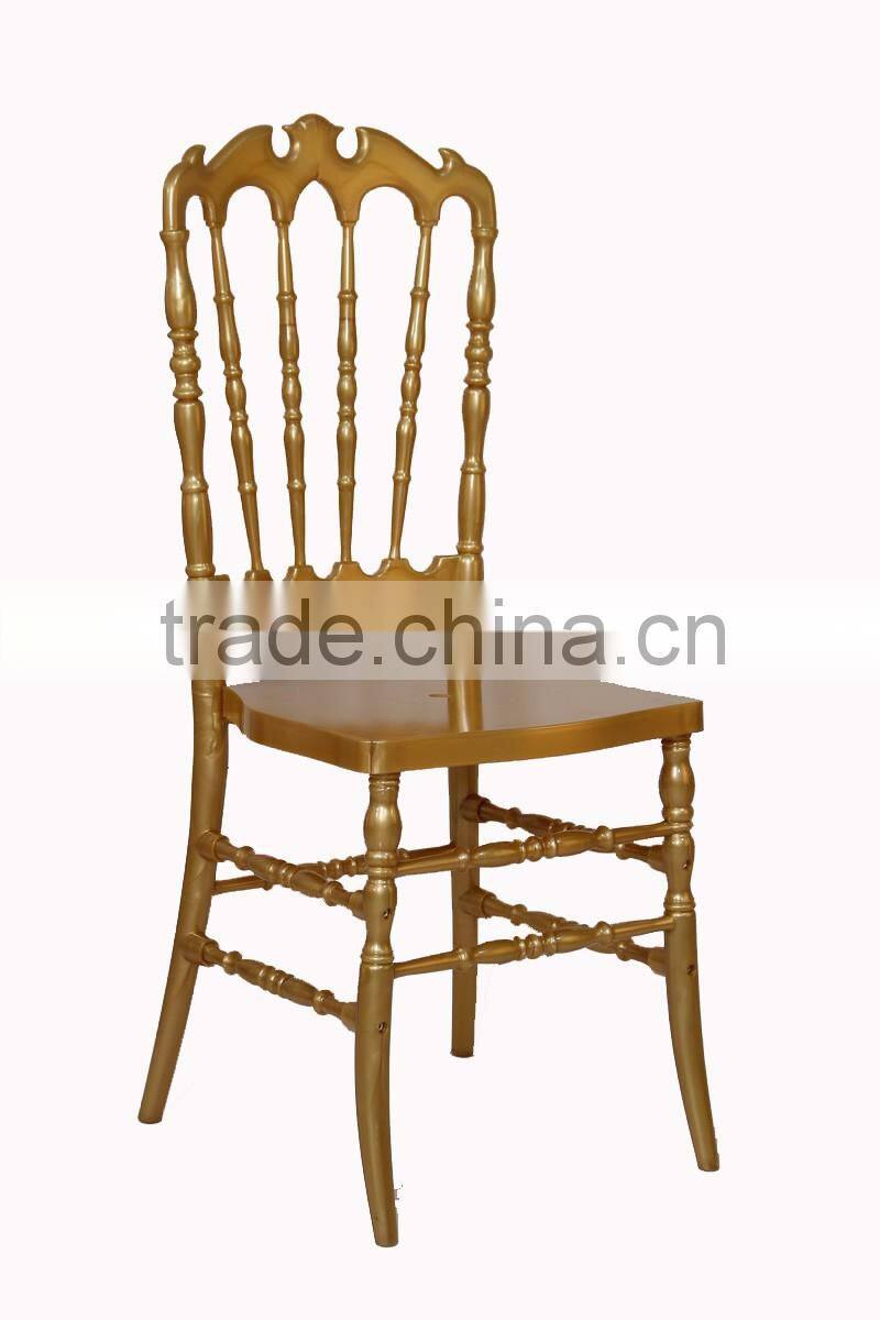 tiffany catering acrylic plastic high back crown royal chair for wedding in hotel furniture