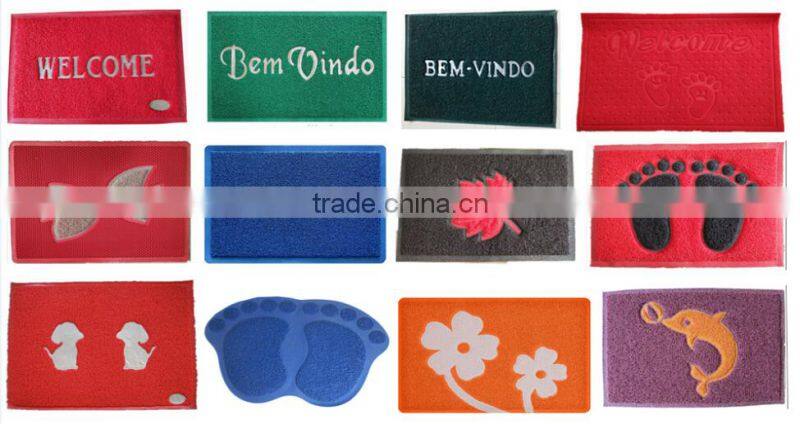 Trade Assurance Single color pvc material anti slip foot mat