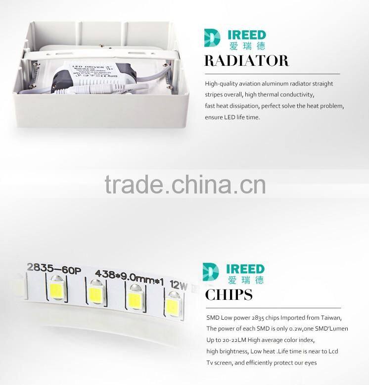 100-240v Square Led Ceiling Panel Light surface mounted Energy Saving Ultra Thin and Bright