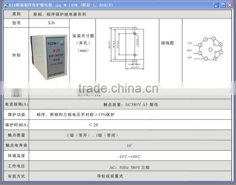 Phase failure with continued smoke detector with relay output