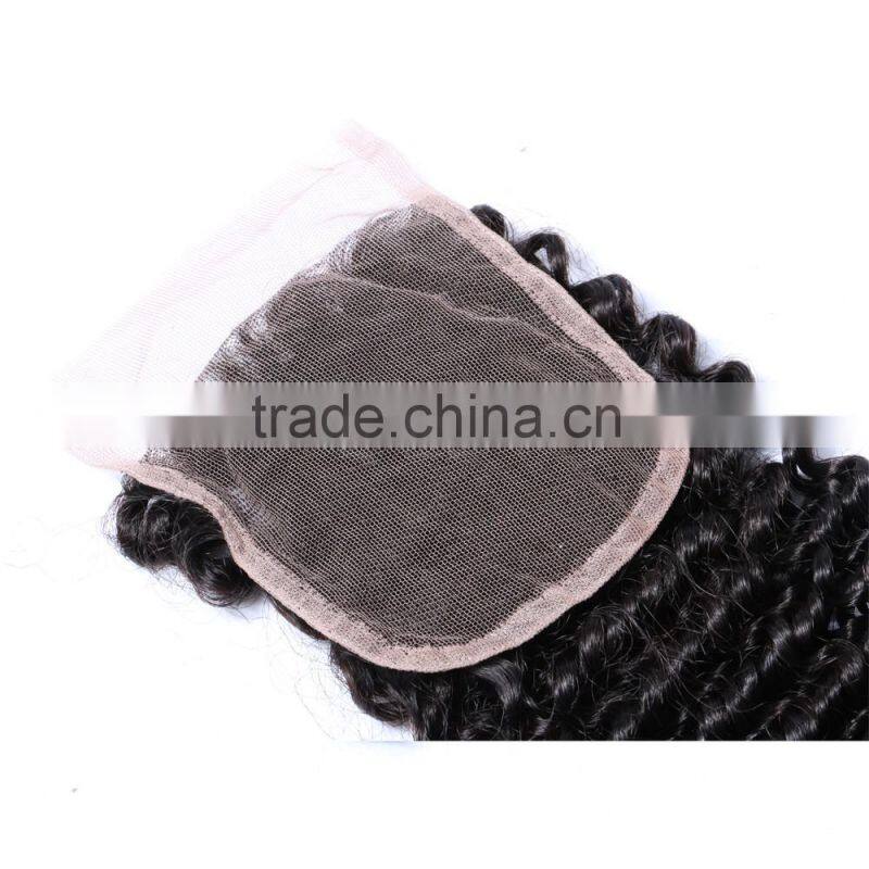 Afro kinky curl indian hair natural human hair lace frontal piece in south africa