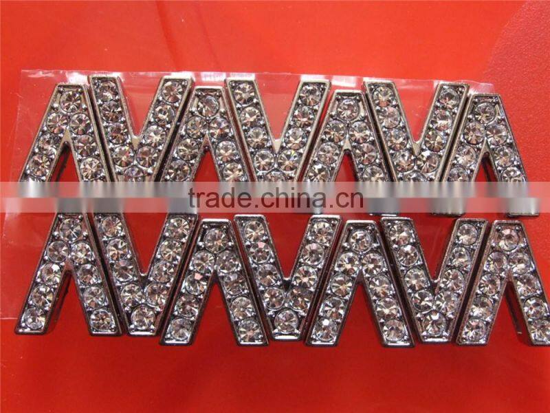 In stock fast delivery diamante slide letters 10mm
