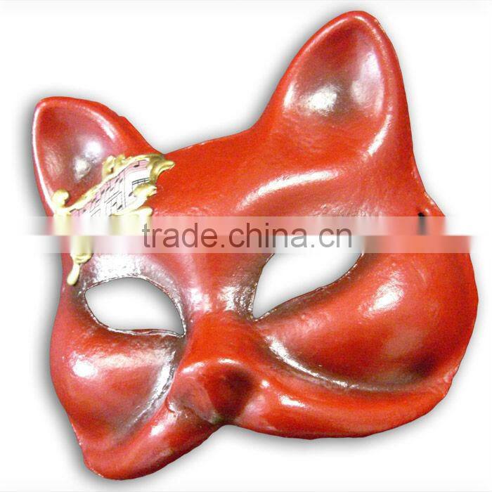 Red Paper Mache Masks Animal