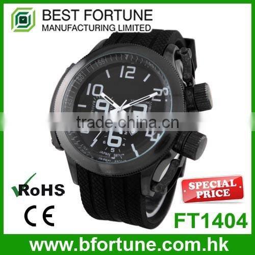 FT1326 2016 fashion sports chronograph function 24 hour hand watch for man
