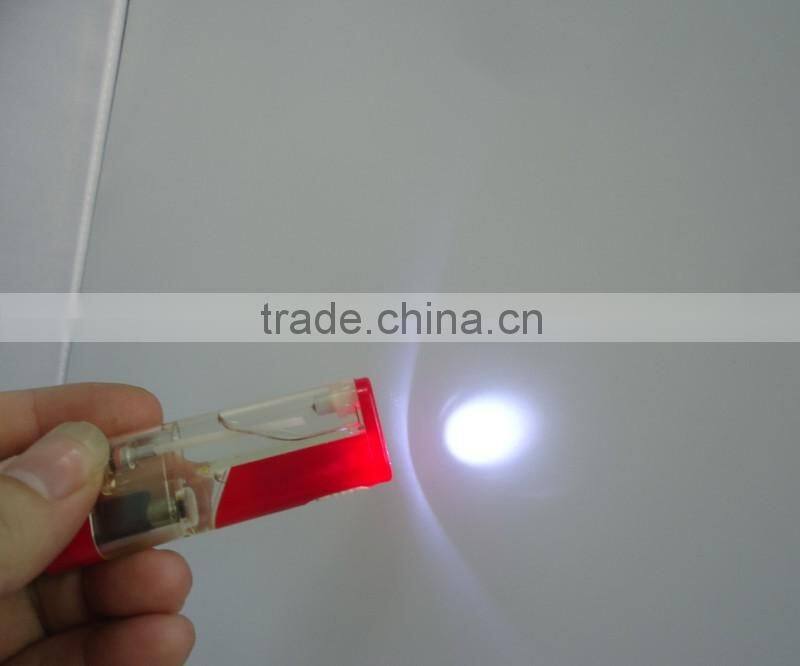 8.1cm transparent refillable electronic lighter led lighter for cigarette