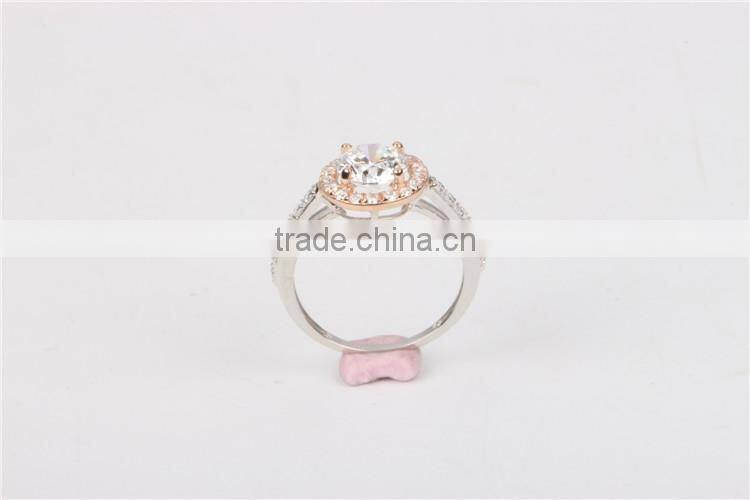 New arriving fashion women rings solid14K gold jewelry AAAAA CZ