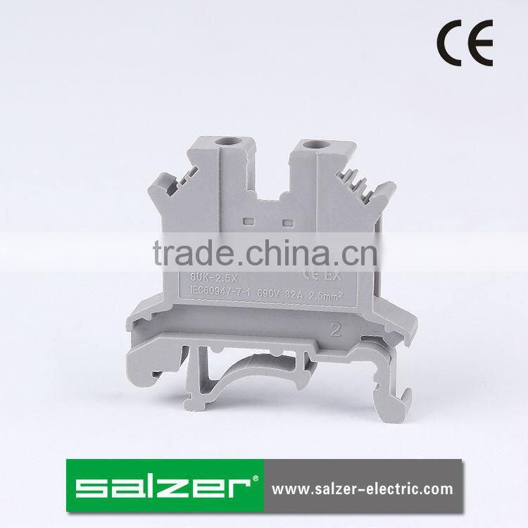 Salzer CE Approved SUK-2.5X Green/yellow Ground Terminal Connector