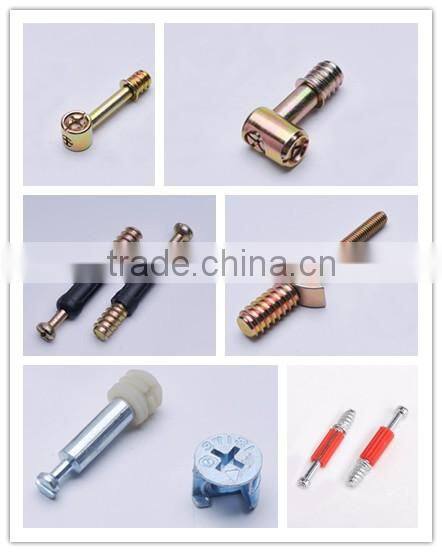 Zinc plated steel furniture connector bolt cam bolt