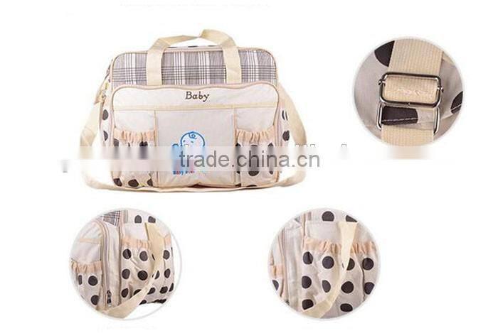 High quality large functional mommy bag cute baby diaper bag