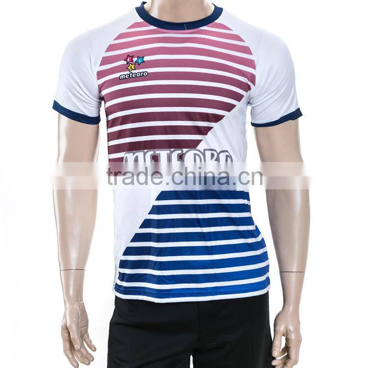 Oem free design logo acceptance sample custom soccer jersey in thailand