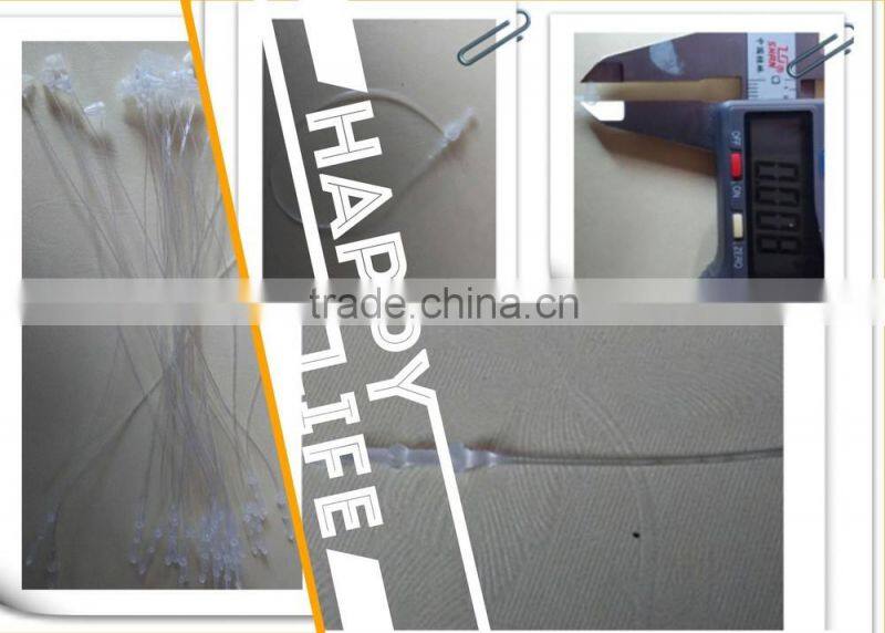 PP white plastic loop lock tag pins for garment packaging accessories