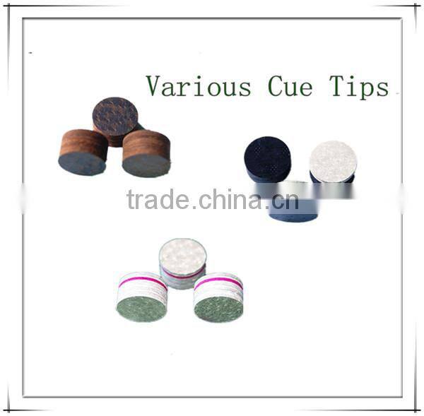 custom logo real leather cue tip