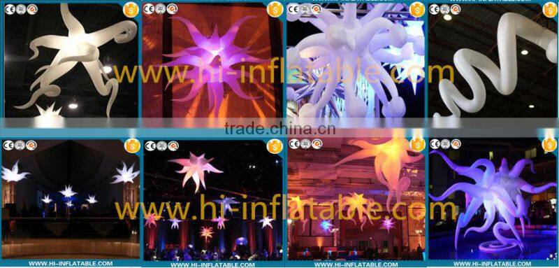 alive outdoor event decorations inflatable star with LED illuminated star
