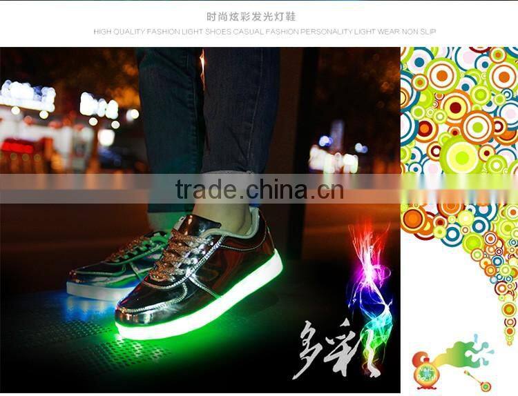 2016 new design wholesale led sneakers kids led sneakers with wing