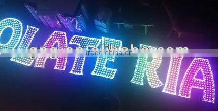 4 SMD5050, square led pixel module , DC24V, ucs1903 /tm1804 ic led pixel module