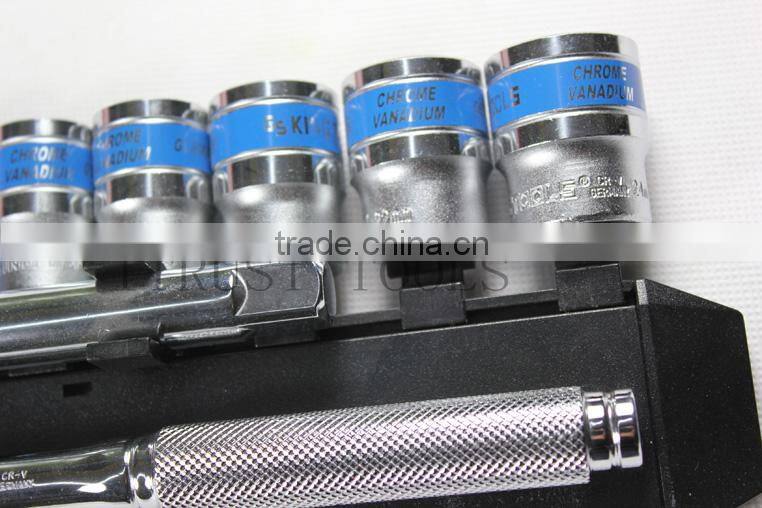 12PCS 1/2" Ratchet wrench and socket set 4012AAP GS KING TOOLS made in china