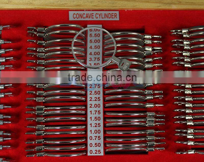The Latest Top Quality Aluminium Case Metal 266 PCS 36.5 MM Trial Lens Set