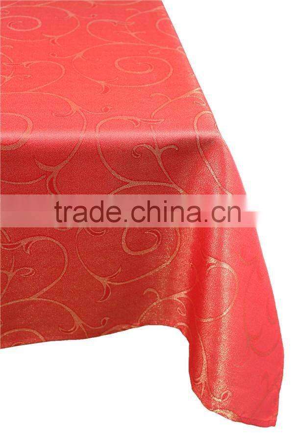 Hot Sale 100% Polyester New Design Printed Christmas Tablecloth