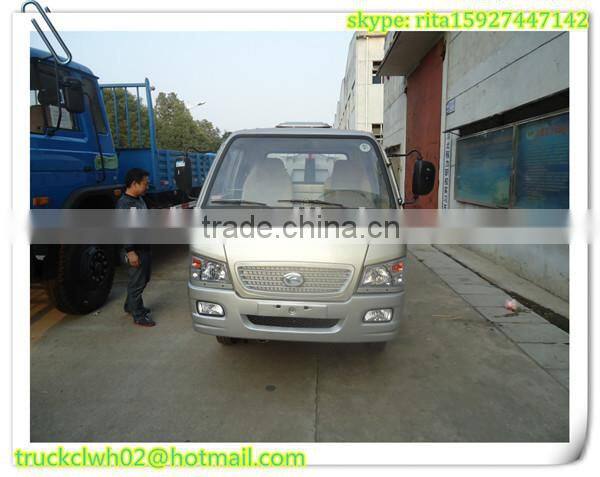 FORLAND mini garbage collector truck , cheap price 1m3 hook lift garbage truck