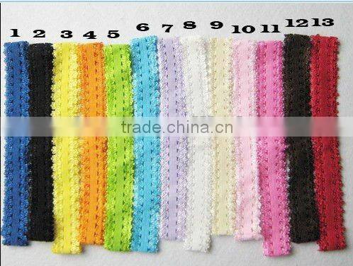 Solid fold over elastic 5/8" for baby headbands and hair ties