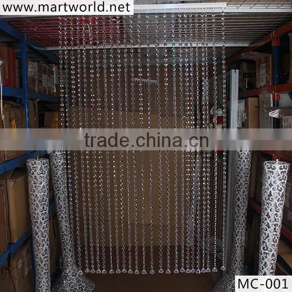 2016 hot sale Crystal beads curtain beaded curtain for room decorative bead curtain for wedding party home decoration (MC-001)