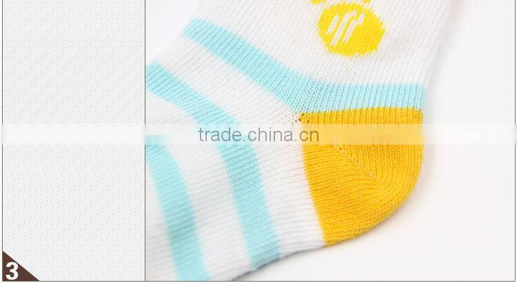 comfortable cute pure cotton stripe socks for baby and children