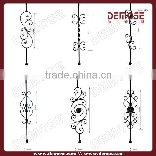 antique wrought iron balustrade for step