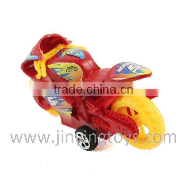 Pull back plastic toy mini motorcycle with EN71
