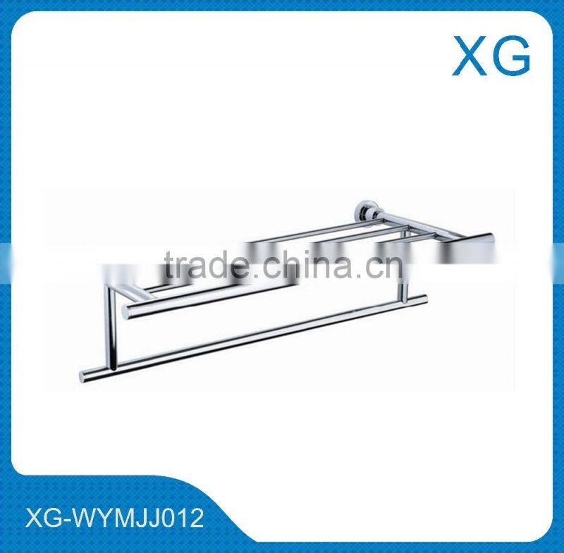 Stainless steel wall mounted towel shelf/Multifunctional towel shelf/Shampoo holder