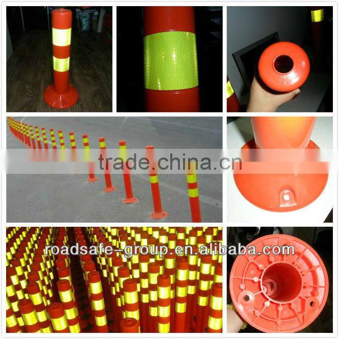 road safety post ,reflective delineator post ,flexible spring post