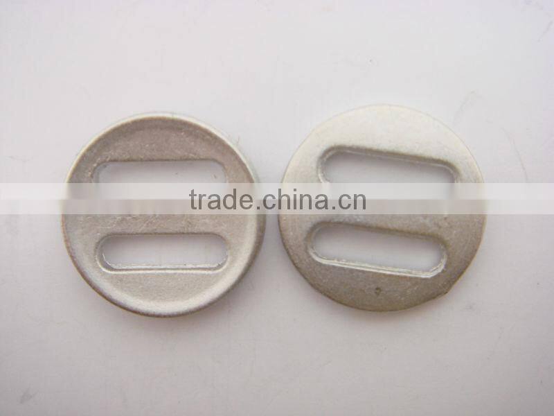 14mm flat round rim 2 holes nickel button