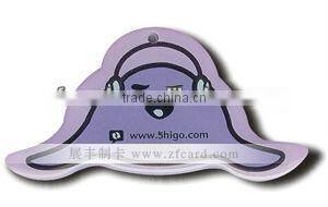 Custom irregular shape card heart shape card