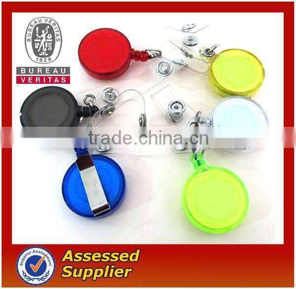 round shape retractable badge holder for sale