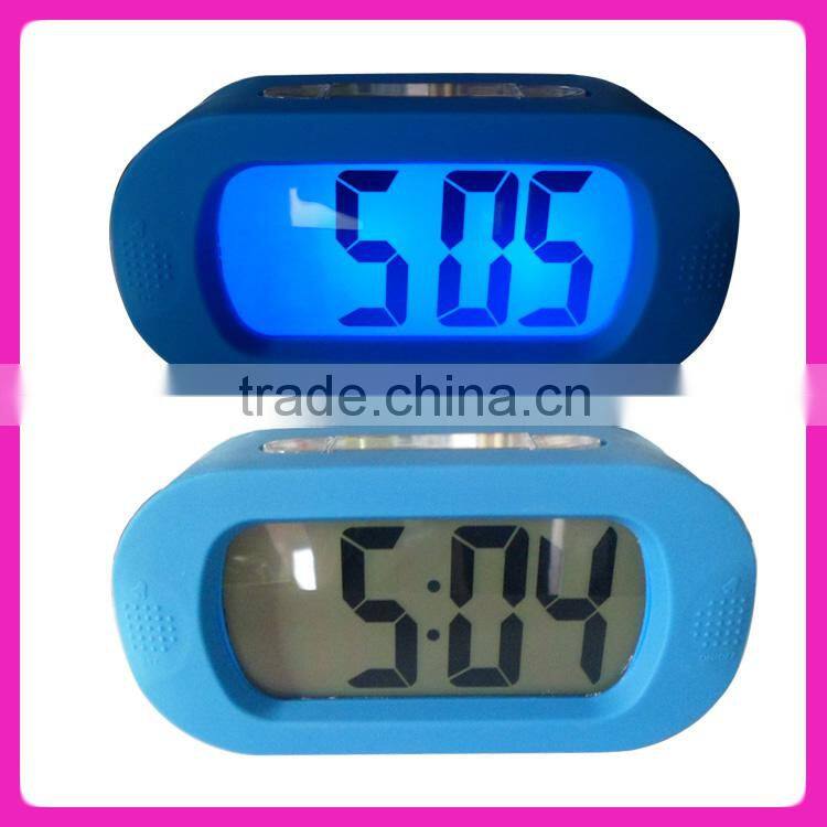 Promotion gift beautiful flower pot electronic digital clock
