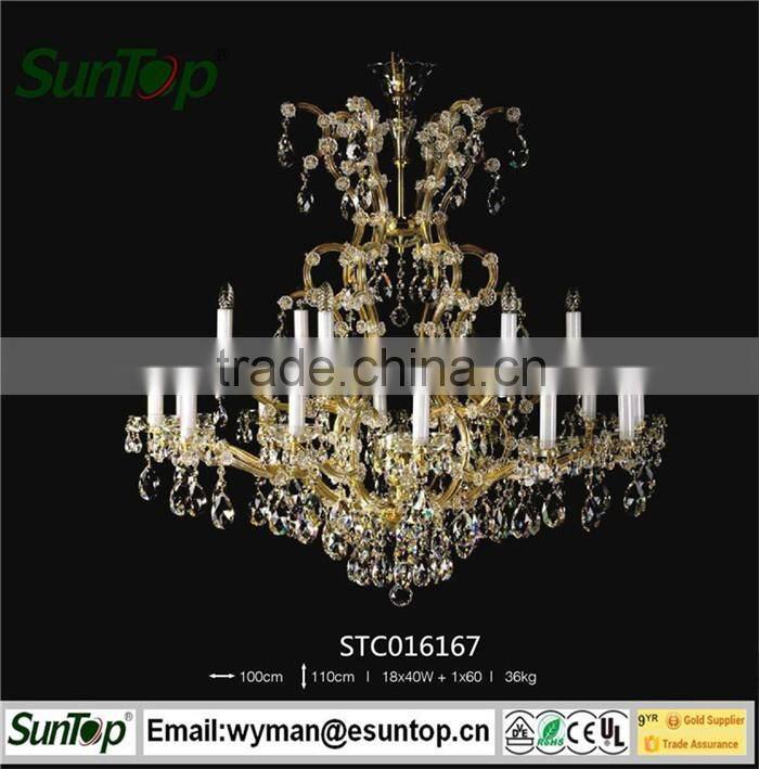 2016 home decoration chandelier crystal pendant with Energy Saving