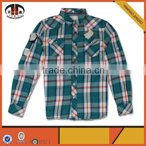 Long Sleeve Women Fashion Plaid Shirt with Custom Design Available