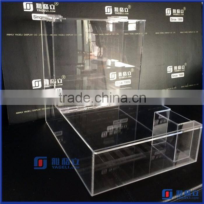 Yageli China factory wholesale acrylic candy box with scoop
