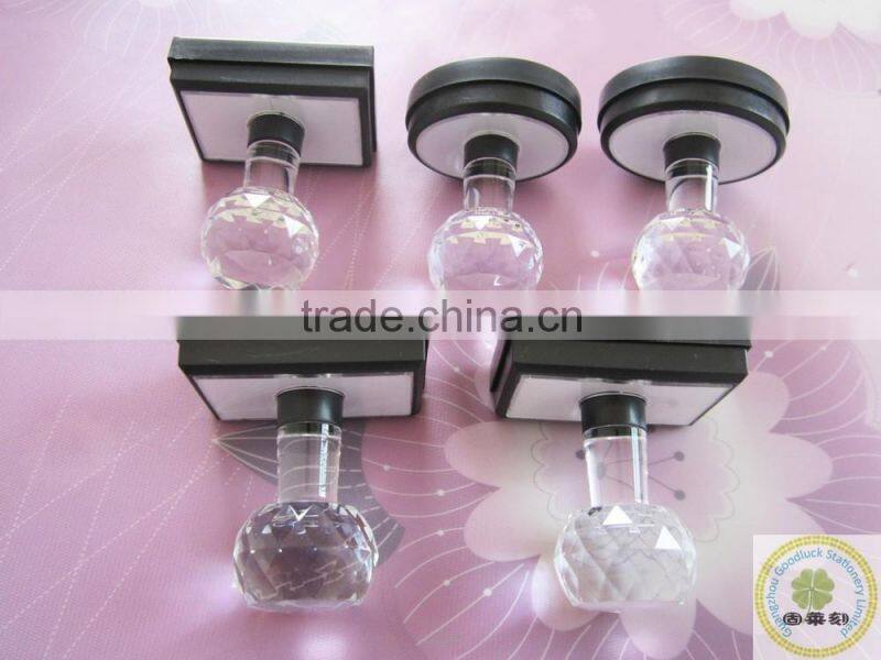 Arar HD Round Model flash rubber stamp crystal handle