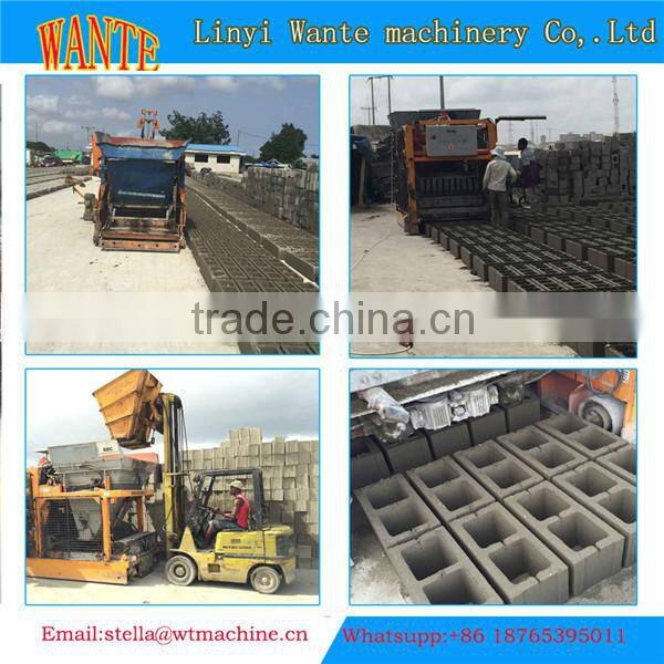 WT10-15 automatic curbstone machine mobile brick machine