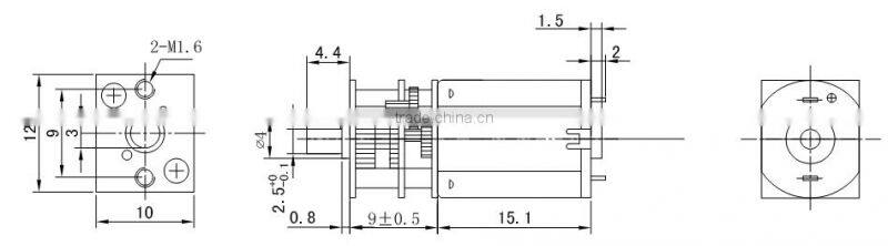 3v 4.5v 6v dc gear motor,6v robot gear motor electric High Torque DC Geared Motor