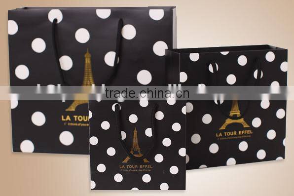 Beautiful hand paper bag wholesale gift shopping bag