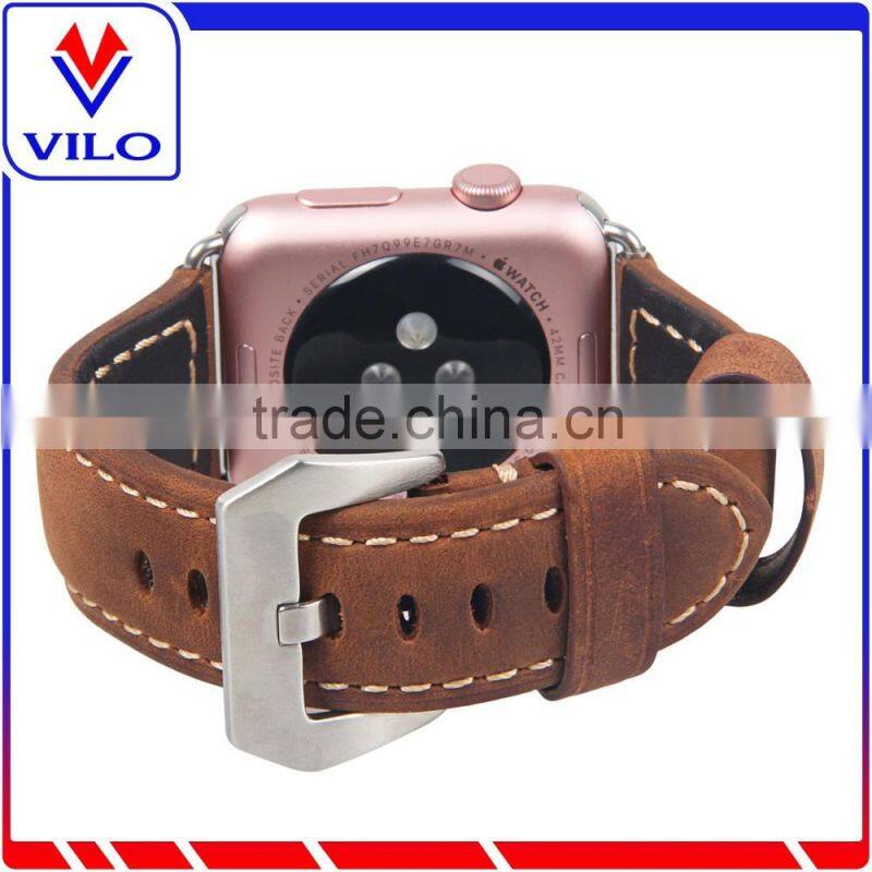 For Apple Watch Leather Loop Band,1:1 Original Magnetic Genuine Leather Loop Band for Apple Watch