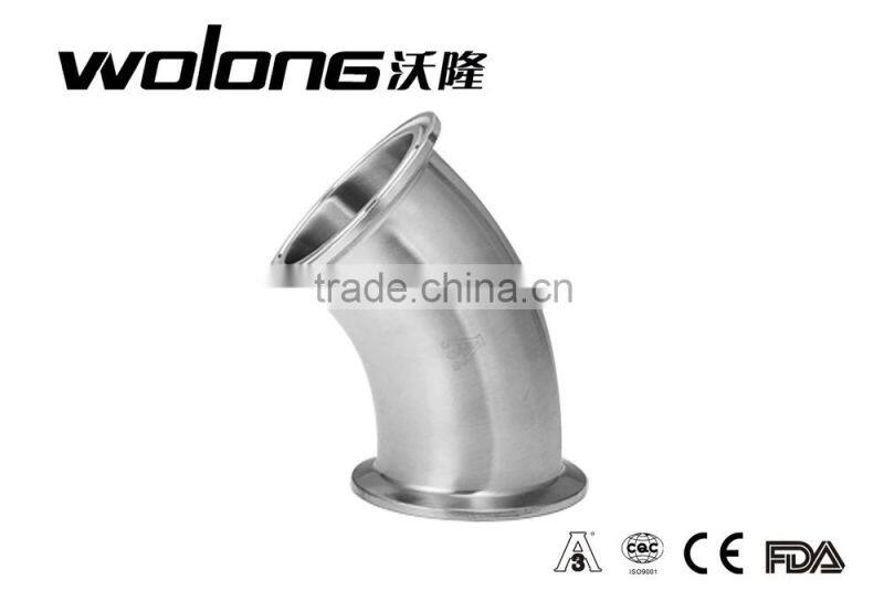 316l 304 stainless steel pipe fitting polished 90 degree elbow