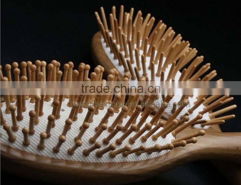 Cushion Natural Wood Air Vent Hair Brush