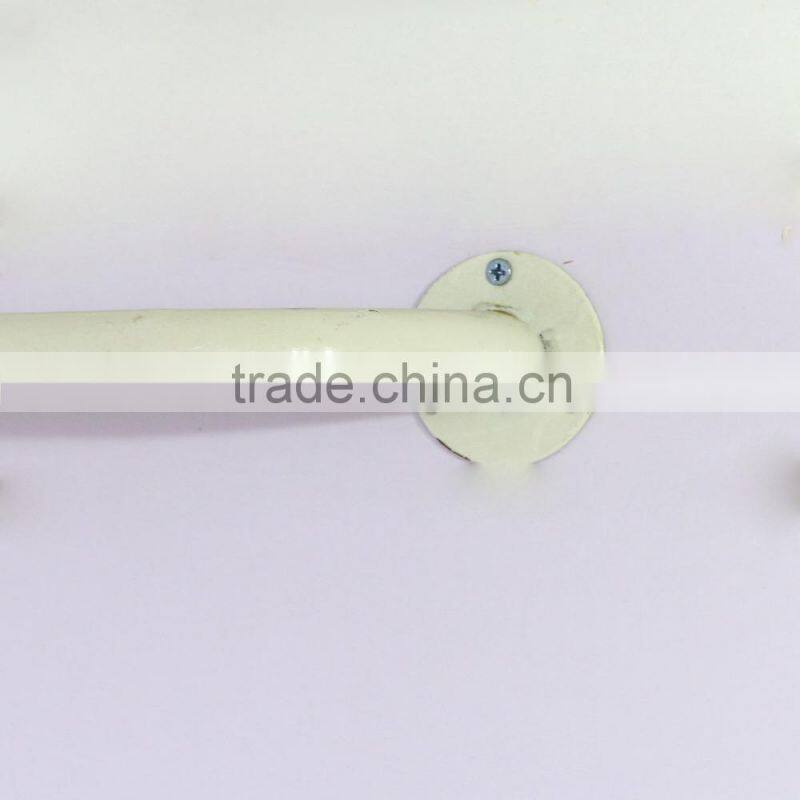 Sample white wall mounted clothes rack/ garment wall display rack