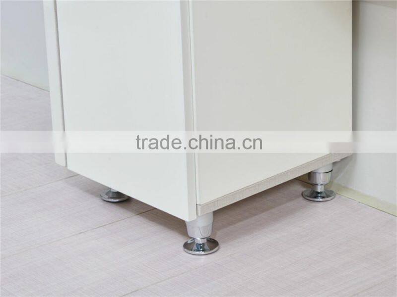 Modern high glossy white dresser with mirror in bedroom furniture set