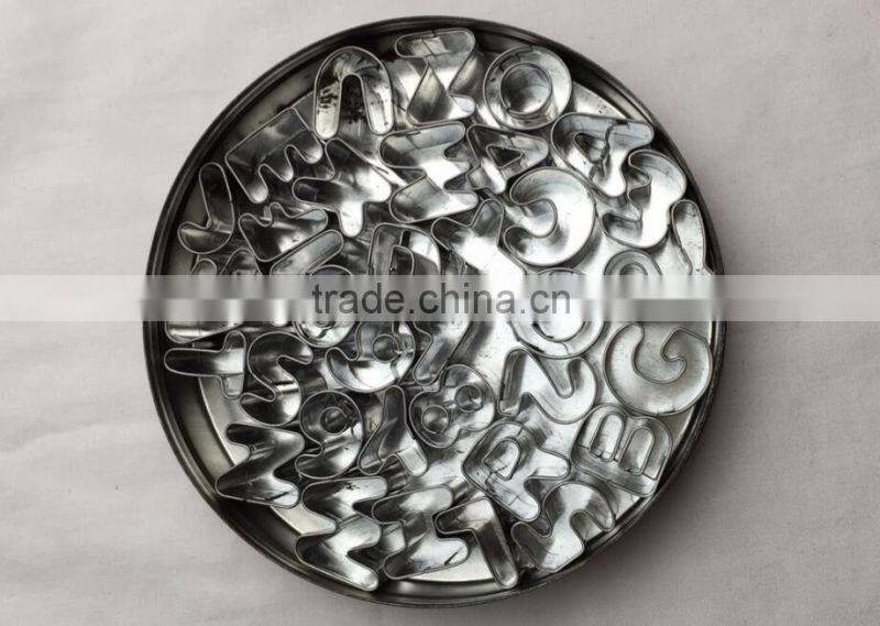 Hot Sale 35pcs Letters & Number Stainless Steel Cookie Cutters Set